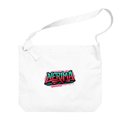HipHopのグラフィティのロゴ「NERIMA(練馬)」 Big Shoulder Bag