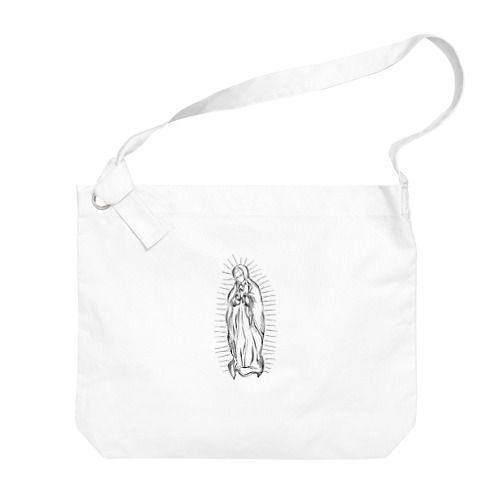 聖母マリア　デザイン　前面タイプ　線画デザイン Big Shoulder Bag
