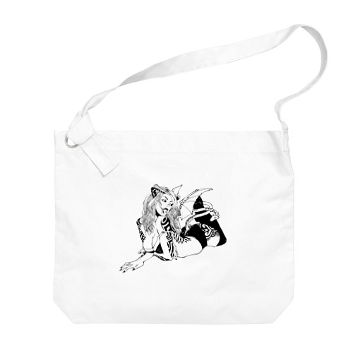 Dragon Girl Big Shoulder Bag