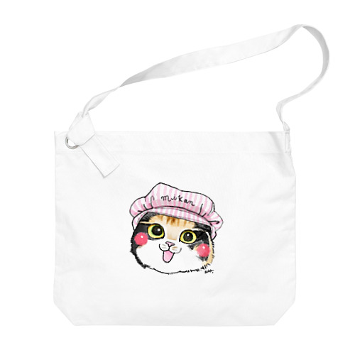 ピンク帽のみかんちゃん Big Shoulder Bag