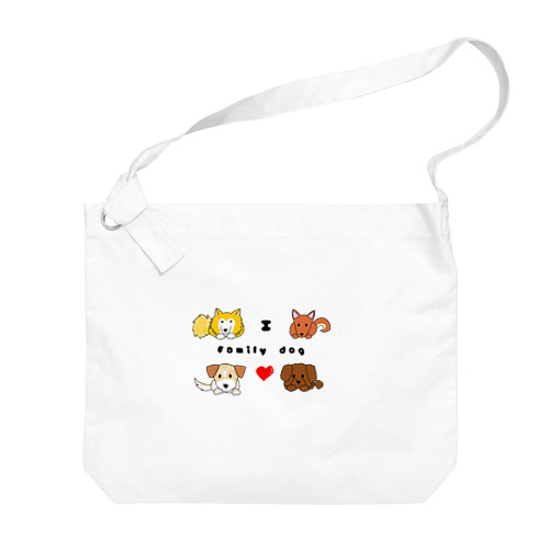 IラブファミリーDOG！ Big Shoulder Bag