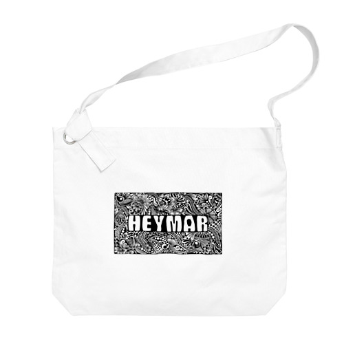  HEYMARロゴ　黒 Big Shoulder Bag
