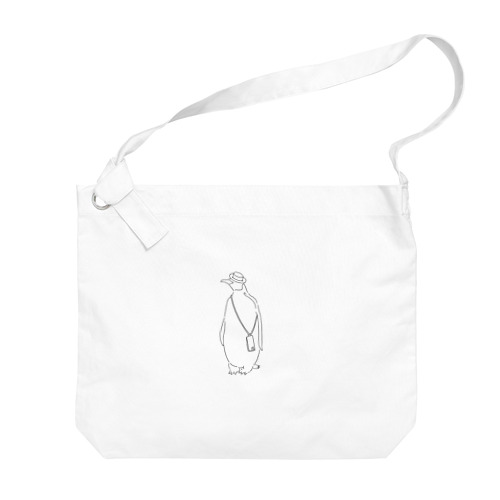 休日ペンギン Big Shoulder Bag