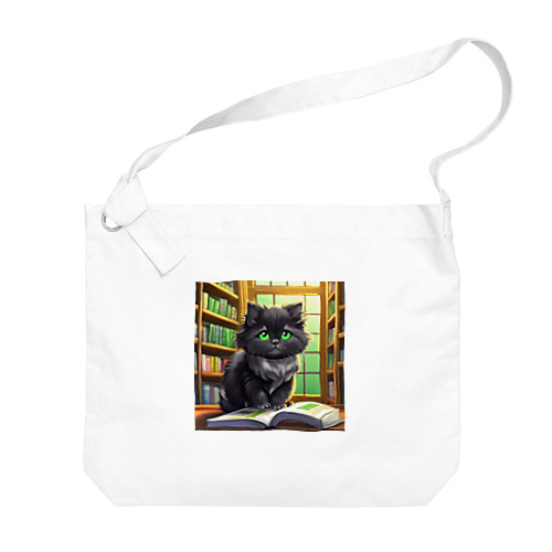図書室の黒猫02 Big Shoulder Bag