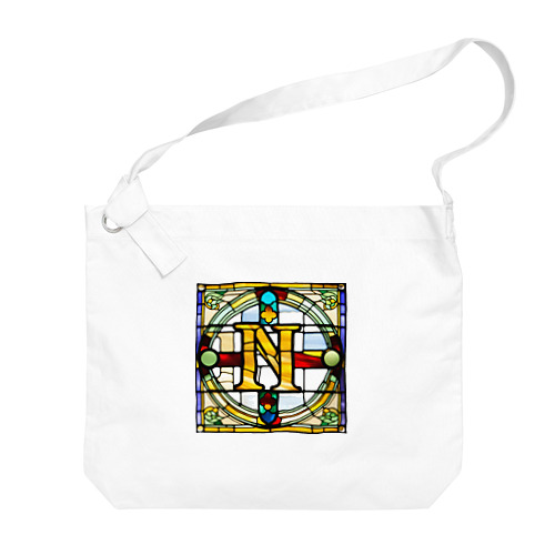 stained glass N Big Shoulder Bag