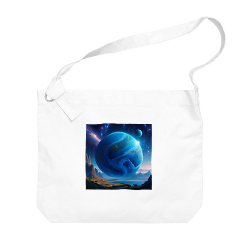 青き惑星のファンタジー Big Shoulder Bag