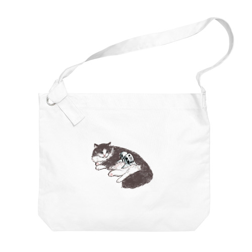 オブジェクト「猫」 Big Shoulder Bag