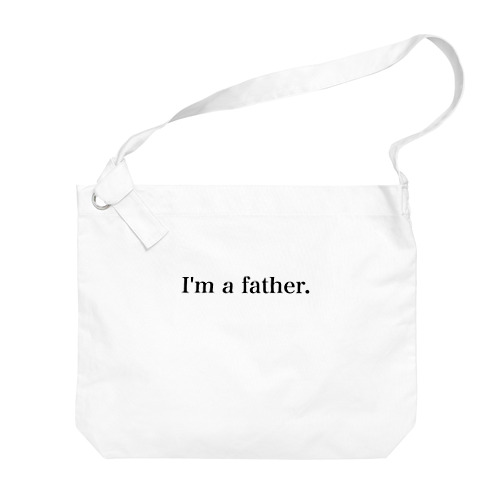 子育てパパを応援します　I'm a father.  Big Shoulder Bag