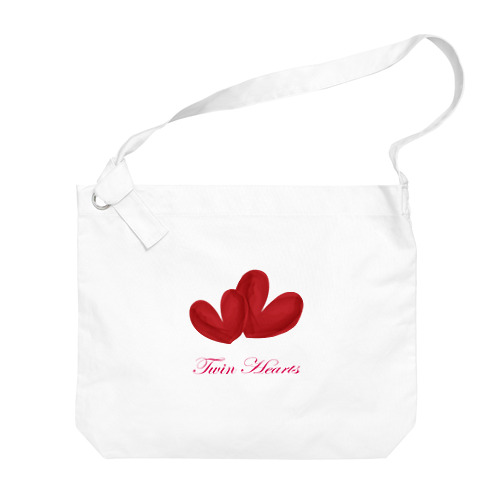 Twin Hearts Big Shoulder Bag