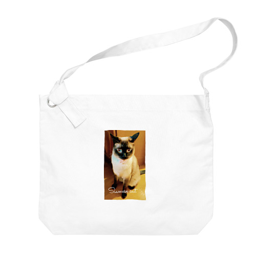 Siamese cat シャム猫 Big Shoulder Bag