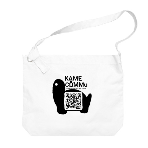 KAME COMMuロゴ&QR Big Shoulder Bag