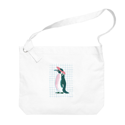 水に激弱ペンギン Big Shoulder Bag