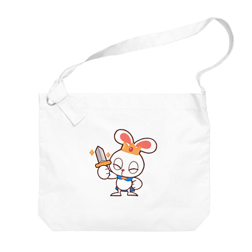 ぽっぷらうさぎ(勇敢！) Big Shoulder Bag