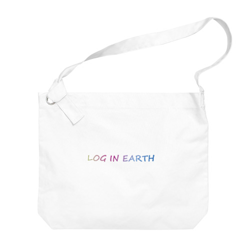 LOG IN EARTH Big Shoulder Bag