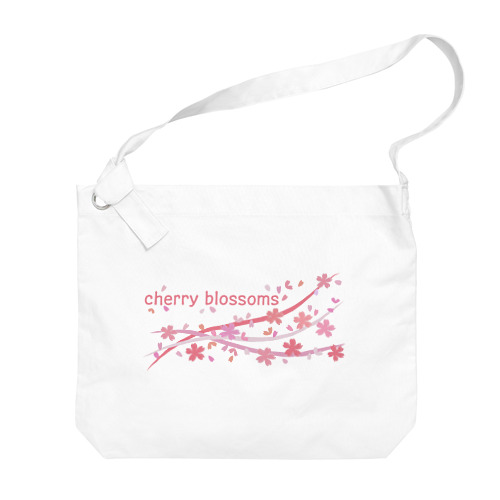 cherry blossoms Big Shoulder Bag