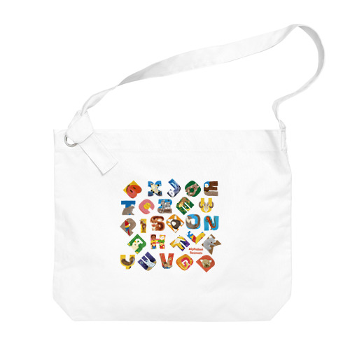 Alphabet Animals - square Big Shoulder Bag