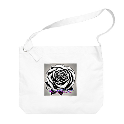 BLACK_rose Big Shoulder Bag