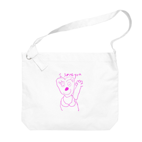 I LOVE YOU ハートちゃん Big Shoulder Bag