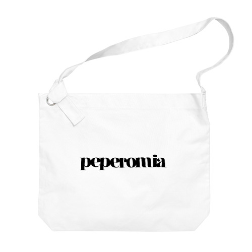peperomia ロゴT(BLACK) Big Shoulder Bag