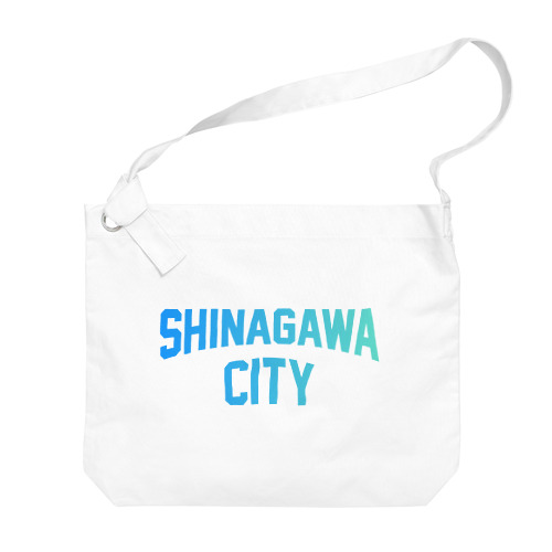 品川区 SHINAGAWA CITY ロゴブルー Big Shoulder Bag