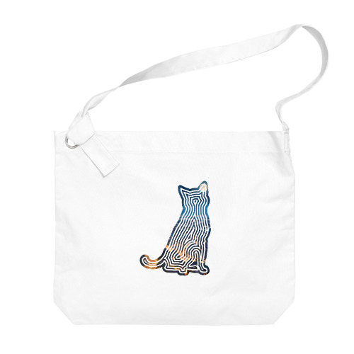 風景_夜景と猫001 Big Shoulder Bag