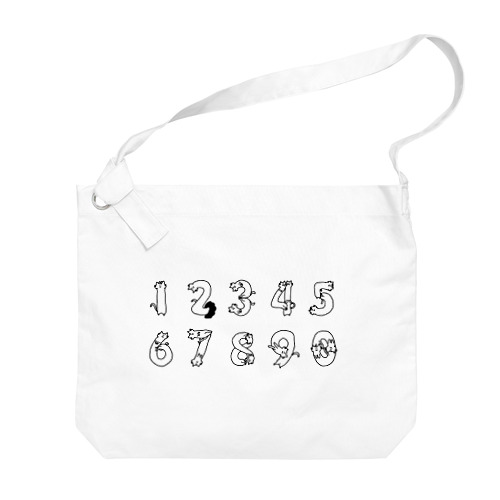 ねこねこ数字ちゃん Big Shoulder Bag