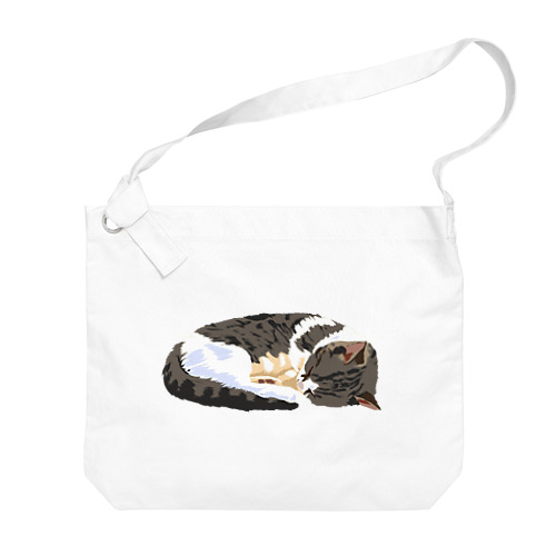 丸まる猫 Big Shoulder Bag