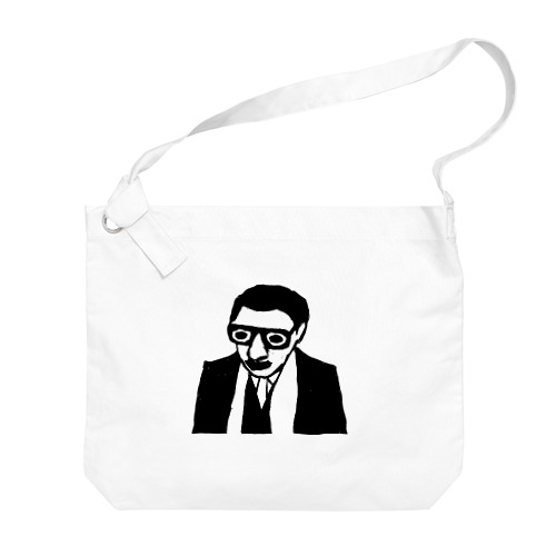 眼鏡の紳士 01 Big Shoulder Bag