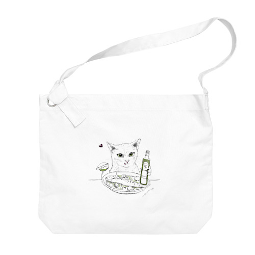 化け猫ちゃん Big Shoulder Bag