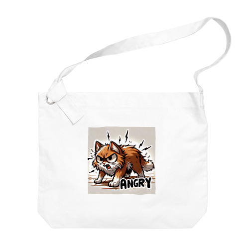 Angry Cat 3 Big Shoulder Bag