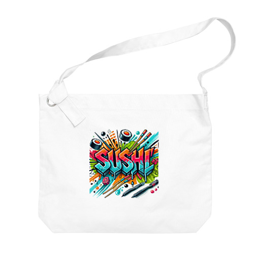 Graffiti Sushi Big Shoulder Bag