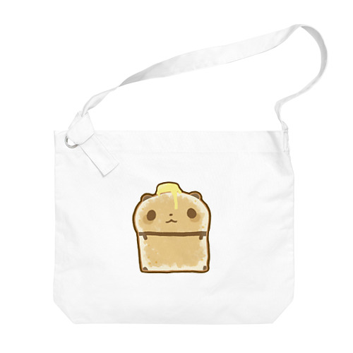 こんがりパンダパン【バターのせ】 Big Shoulder Bag