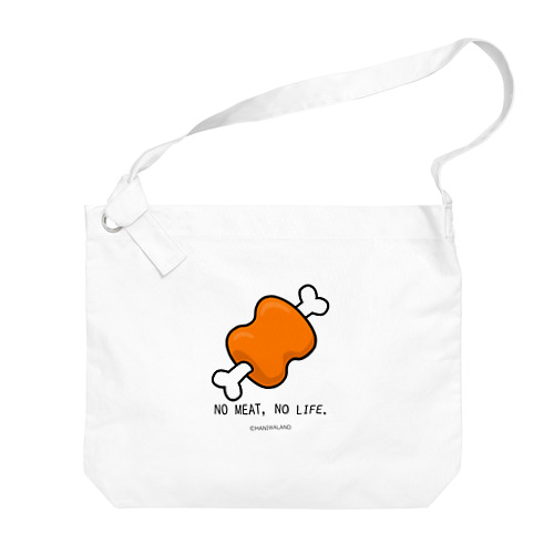 マンガ肉　NO MEAT, NO LIFE. Big Shoulder Bag