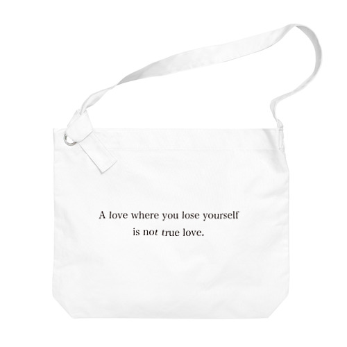 真実の恋 Big Shoulder Bag