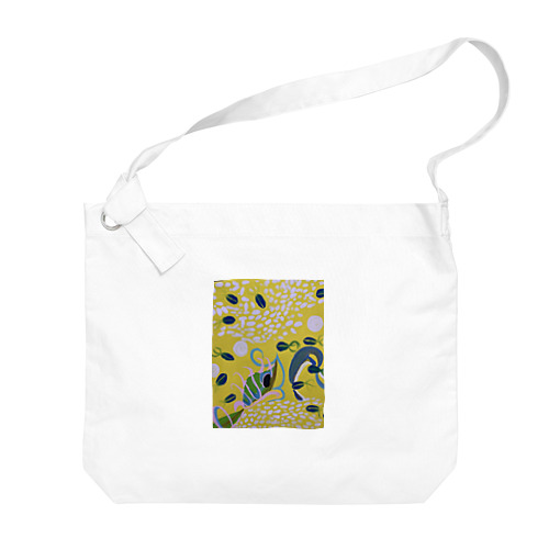 青い金魚❷ Big Shoulder Bag