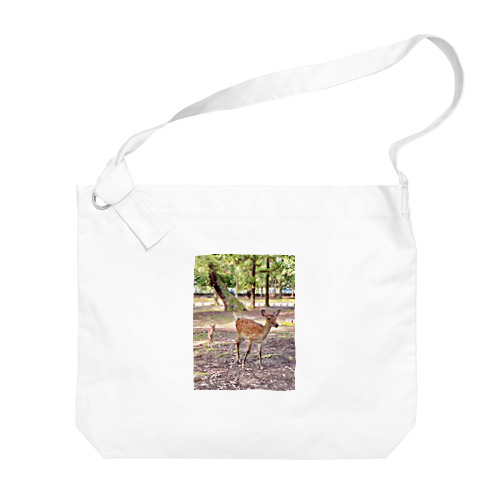 鹿の親子🦌 Big Shoulder Bag