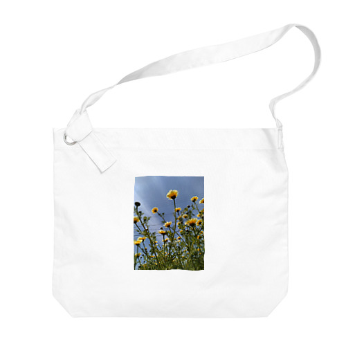 黄色い春菊の花 Big Shoulder Bag