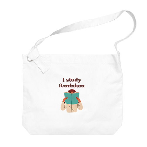 I study feminism Big Shoulder Bag