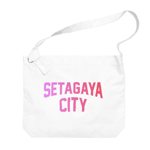 世田谷区 SETAGAYA CITY ロゴピンク Big Shoulder Bag