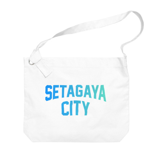 世田谷区 SETAGAYA CITY ロゴブルー Big Shoulder Bag