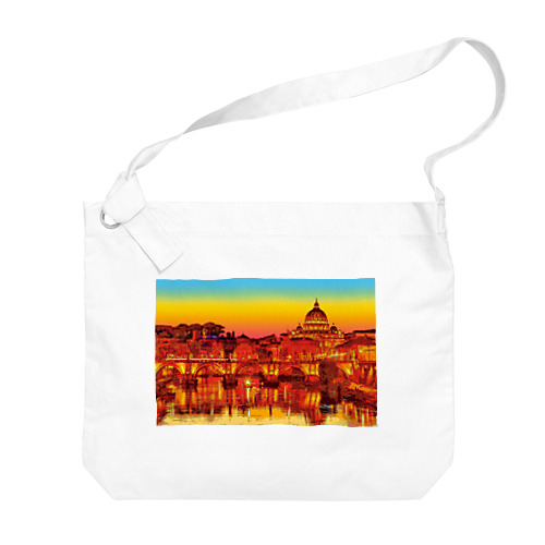 イタリア ローマの夕暮れ Big Shoulder Bag