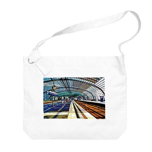 ドイツ ベルリン中央駅のホーム Big Shoulder Bag