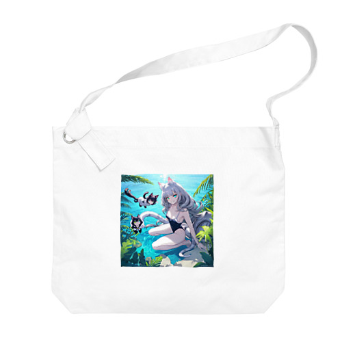 猫耳少女00024 Big Shoulder Bag