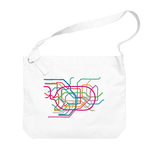 東京地下鉄路線図-東京メトロ路線図 ROUTE MAP TOKYO METROPOLITAN AREA- Big Shoulder Bag