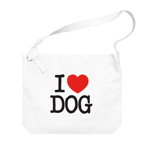 I LOVE DOG-アイラブドッグ- Big Shoulder Bag