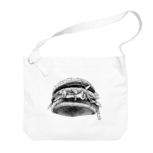 Flying Hamburger Big Shoulder Bag