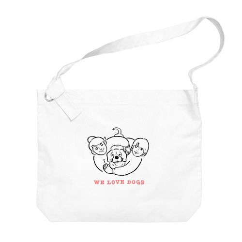 We love dog Big Shoulder Bag