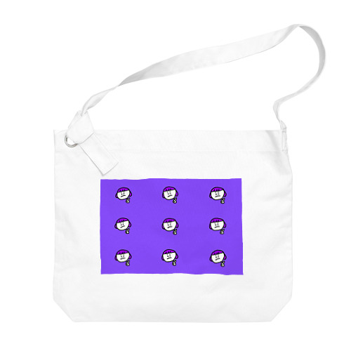 紫えいじんちゃん Big Shoulder Bag