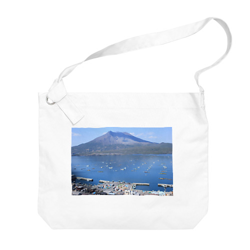鹿児島　桜島風景 Big Shoulder Bag