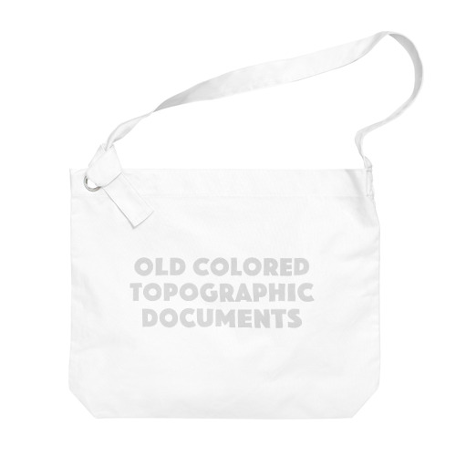OLD Colored Topographic Documents Big Shoulder Bag